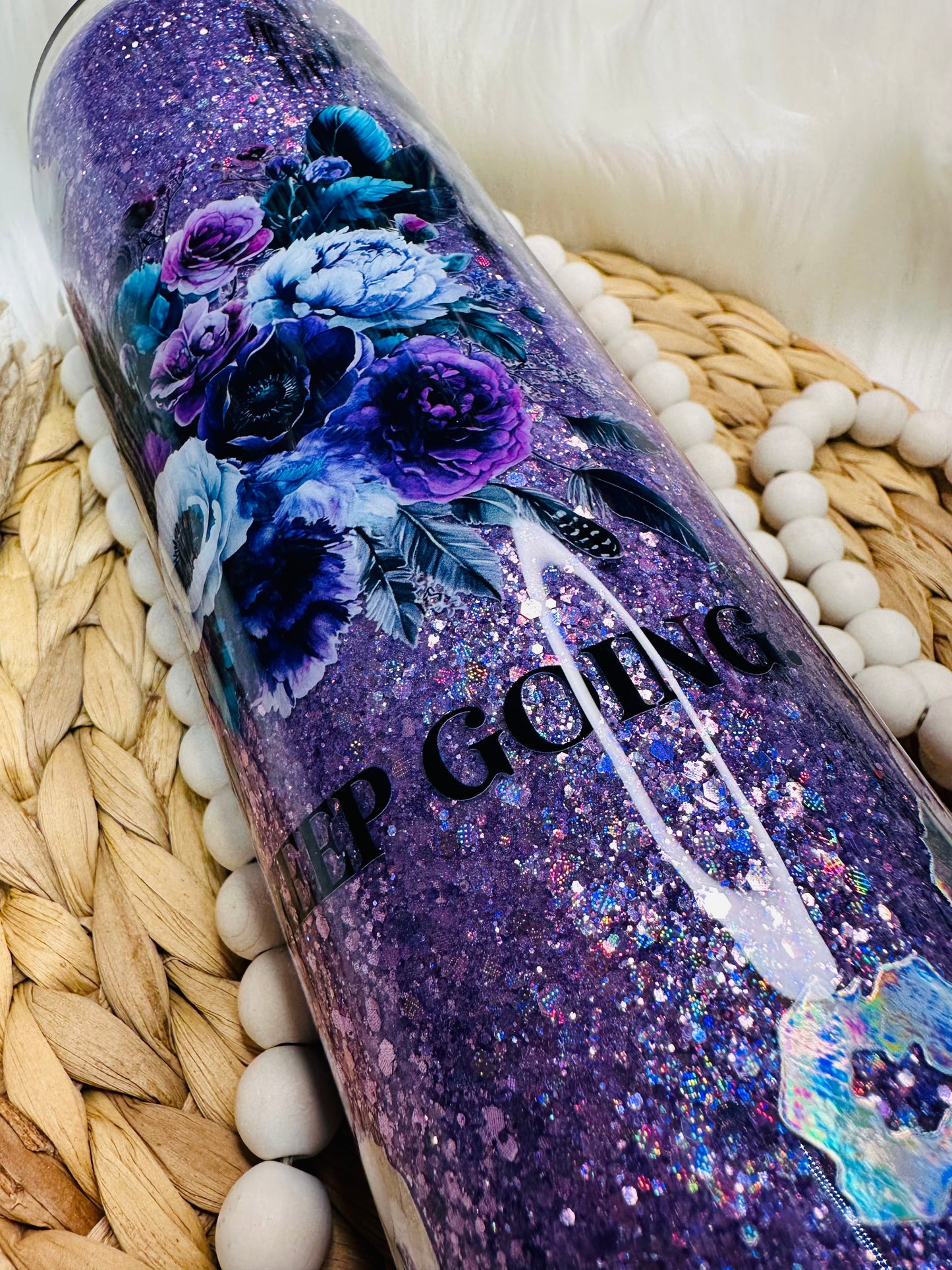 Keep Going Purple Floral 30oz