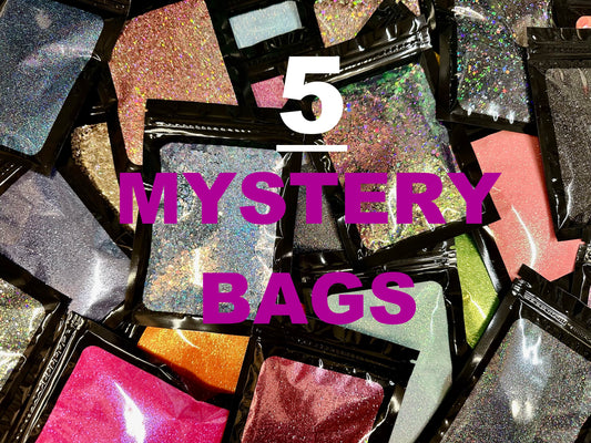 5 Mystery Bags of Glitter!!